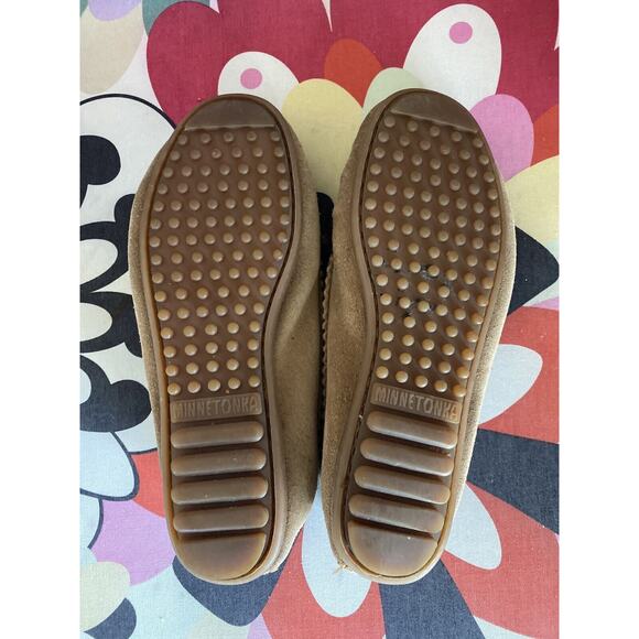 MINNETONKA 2THUNDERBIRD BEAD KILTIE SUEDE Leather MOCCASINS shoes  6 - Picture 8 of 8